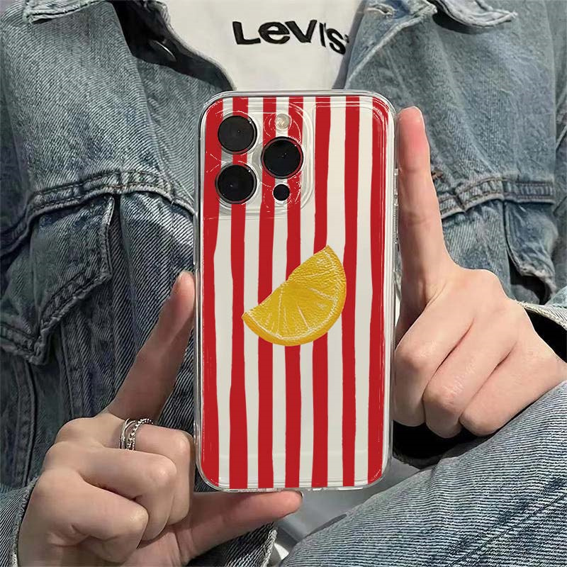 레몬 레드 핑크 블루 스트라이프 디자인 폰 케이스 아이 - Phone Cases Designer 리뷰 및 가격