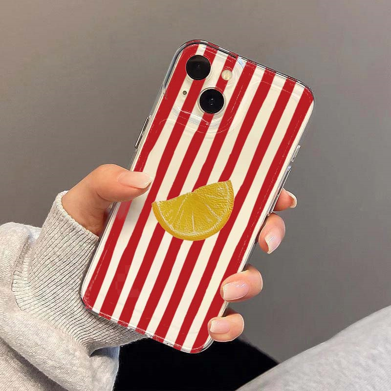 레몬 레드 핑크 블루 스트라이프 디자인 폰 케이스 아이 - Phone Cases Designer 리뷰 및 가격