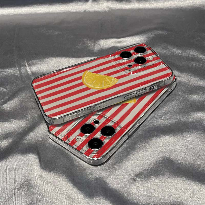 레몬 레드 핑크 블루 스트라이프 디자인 폰 케이스 아이 - Phone Cases Designer 리뷰 및 가격
