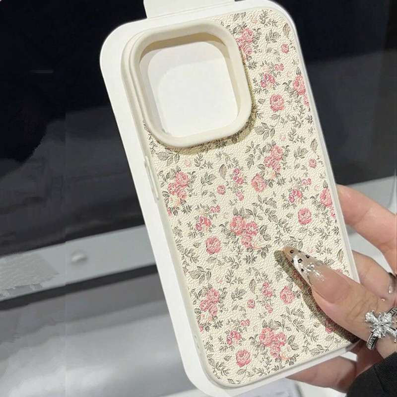 귀여운 소녀 꽃무늬 화이트 클래식 소프트 폰 케이스 아 - Phone Cases Blue 리뷰 및 가격