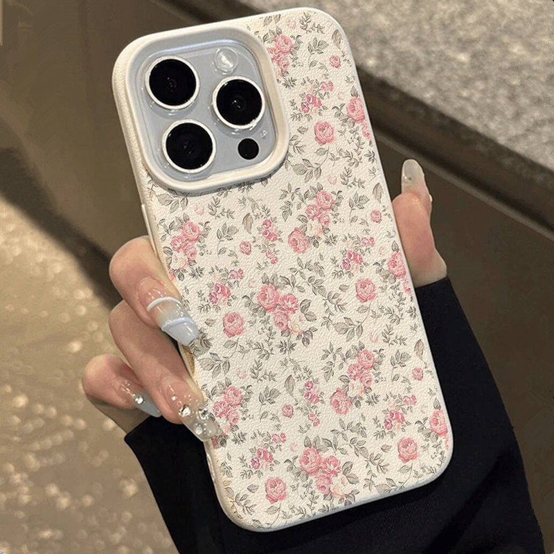귀여운 소녀 꽃무늬 화이트 클래식 소프트 폰 케이스 아 - Phone Cases Blue 리뷰 및 가격